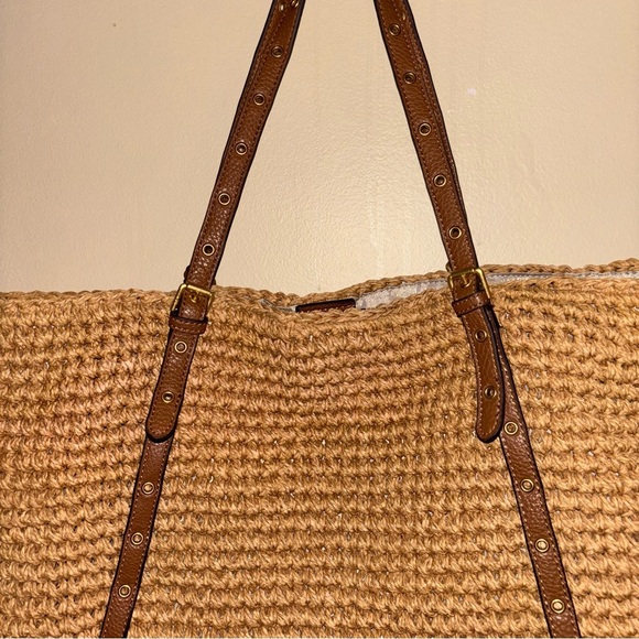 Lauren Ralph Lauren Straw Hayden Tote - Picture 10 of 15